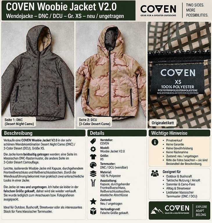 Giacche: Woobie Jacket V2.0 – Usato da Rothenfluh venduto da tho_rly2