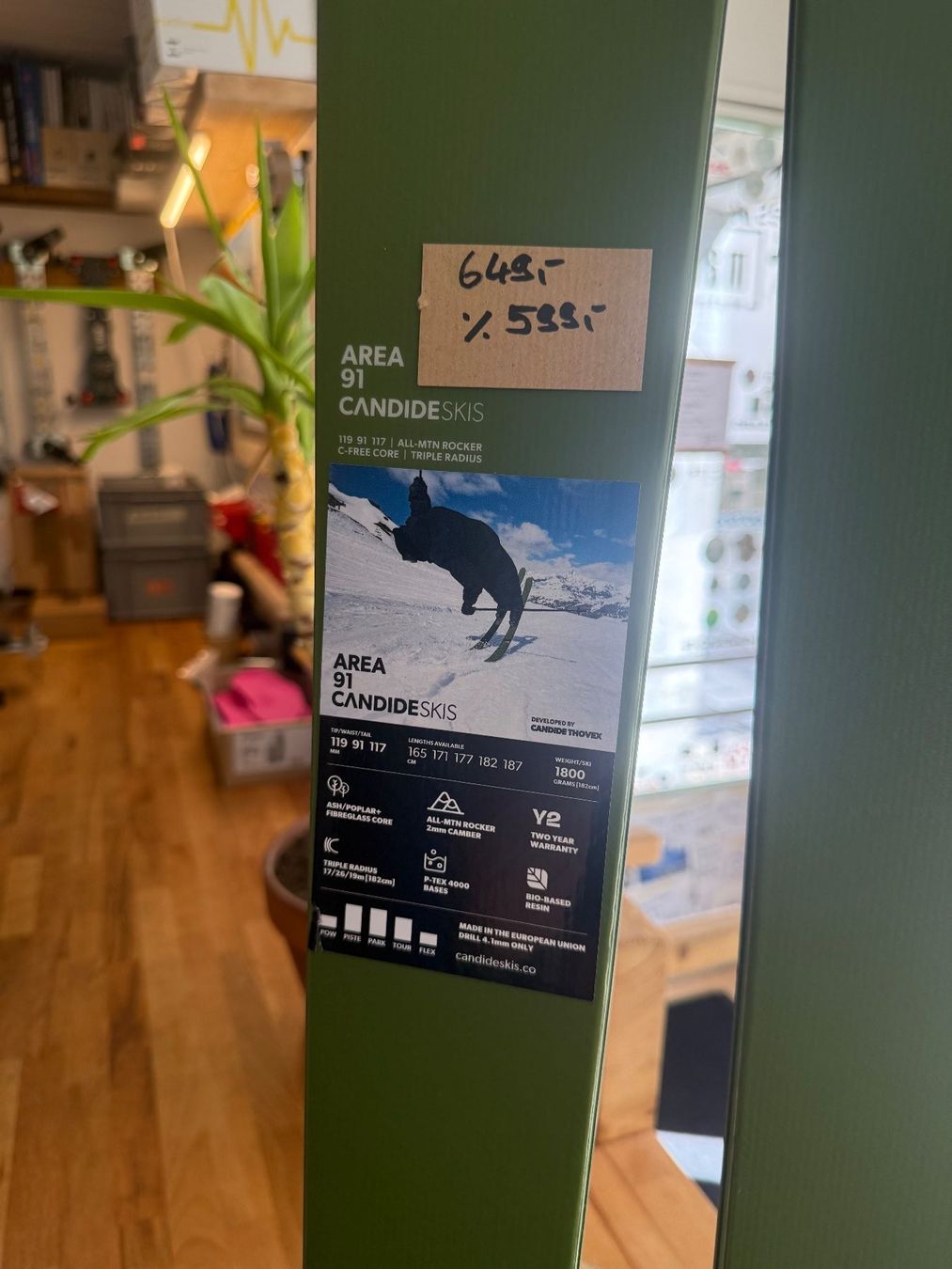 Sci: Candide Skis Area91 182cm – Nuovo e nell'imballaggio originale da Andermatt venduto da Made_In_Andermatt 1