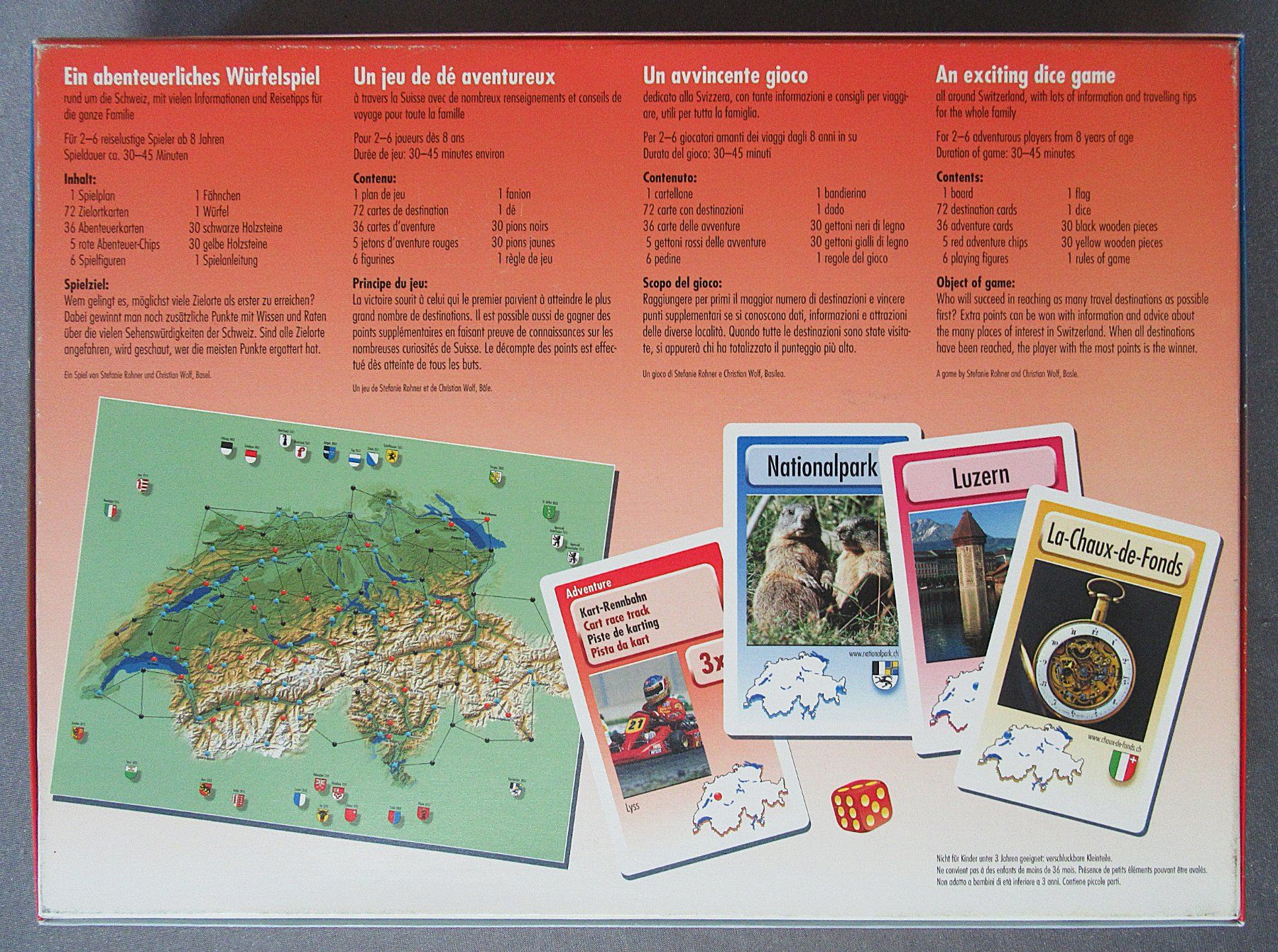 Carlit Spiele: Schweizer Reise - ein abenteuerliches Würfelspiel – Gebraucht aus Auenstein von Padabimbim 1
