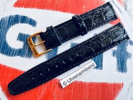 18mm Lederarmband Croco! Dornschliesse, Uhrband Swissmade