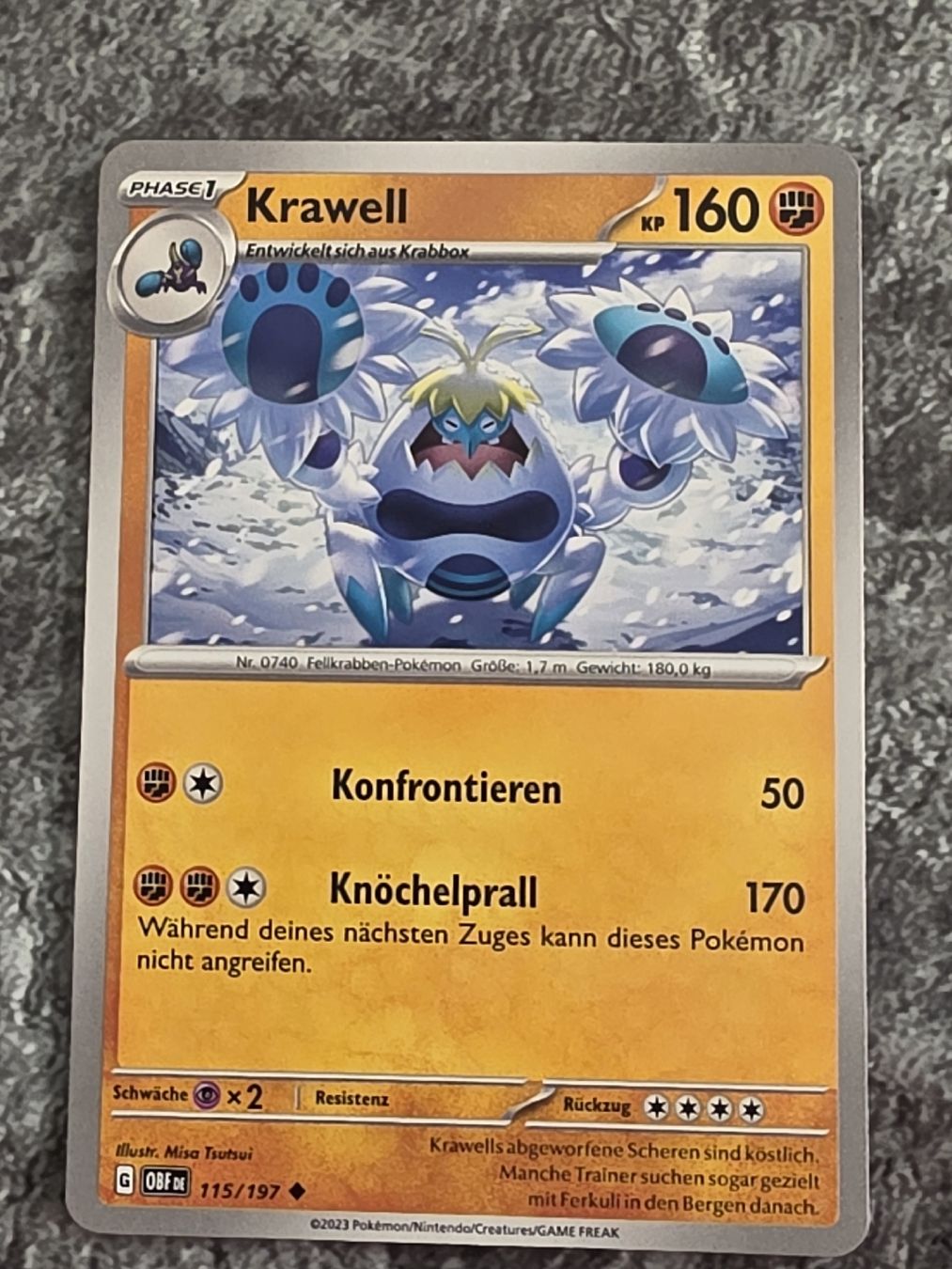 Pokémon Carte collezionabili: Pokémon Krawall 115/197  – Usato da Alberswil venduto da mario889