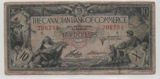 Banconote: 10 DOLLARI - ANNO 1935 - CANADA – Usato da CHIASSO venduto da Rochelle59.