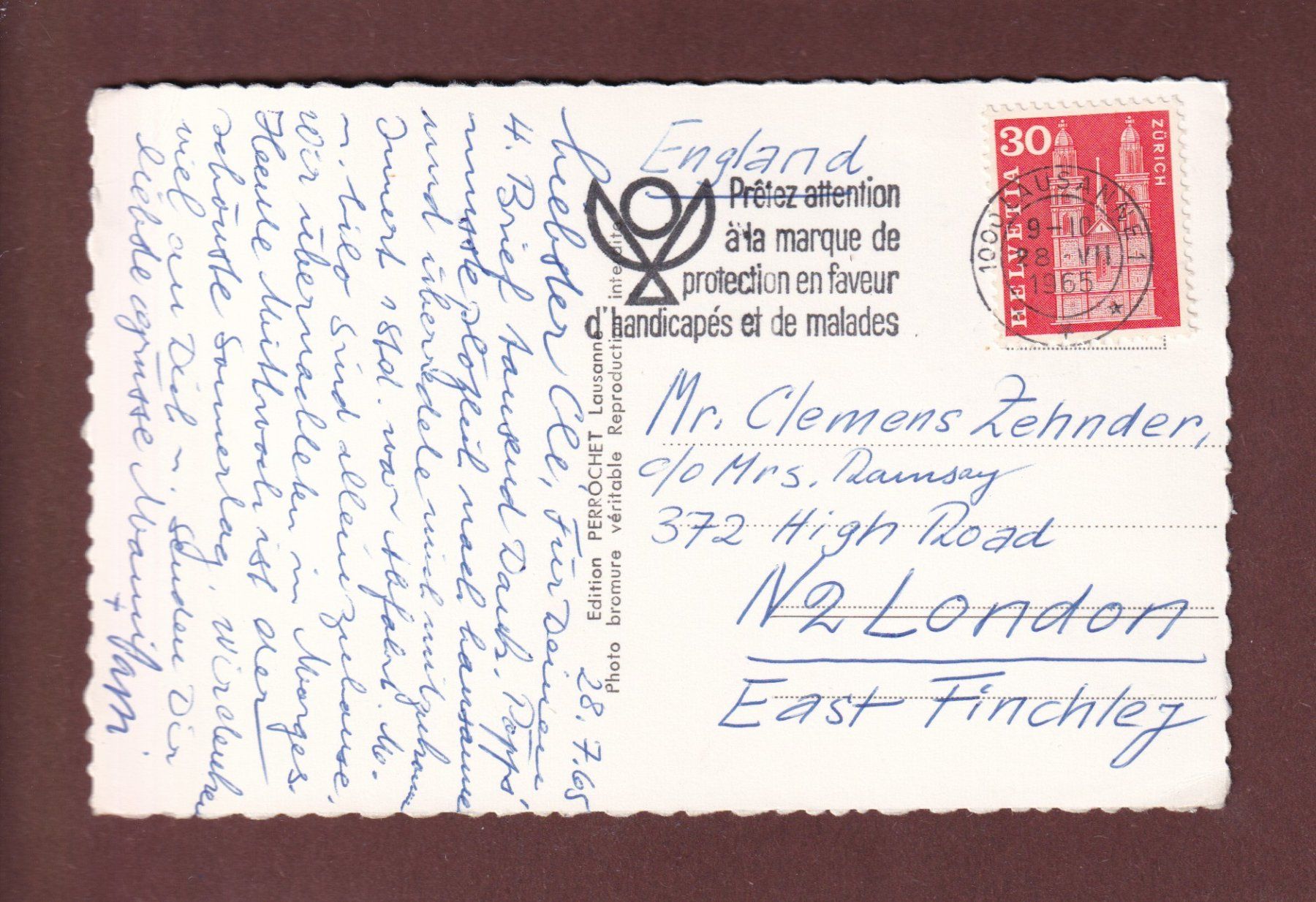 Cartoline postali: MORGES - Le Château - 1965 // pli d'angle // – Usato da Pully venduto da nicecards-shop 1
