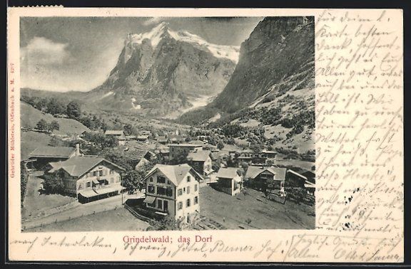 Ansichtskarten: AK Grindelwald, Ortsansicht, das Dorf – Gebraucht aus Berlin von bartko-reher