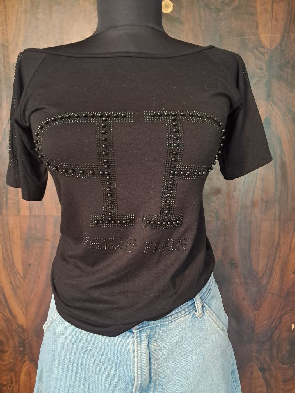 Philipp Plein T-Shirts: Philip Plein T'Shirt . M . Baumwolle . – Gebraucht aus Leuggelbach von schmetterlings-fee 1