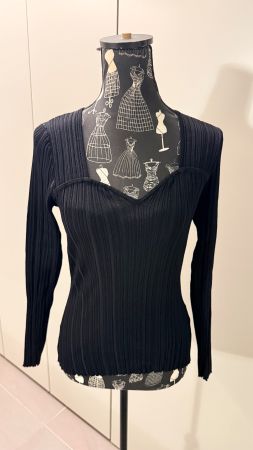 Damen Pullover H&M schwarz gerippt Grösse S gebraucht