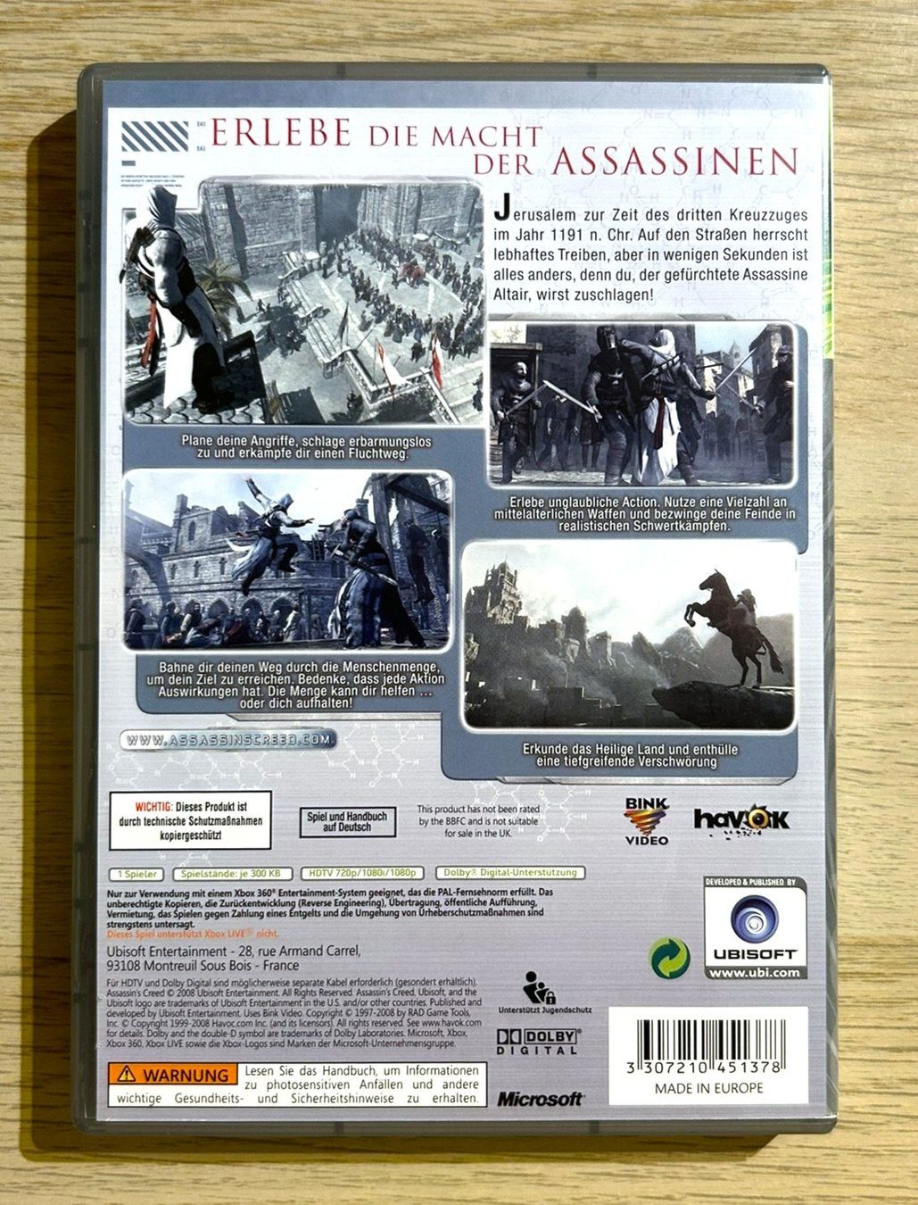 Microsoft Giochi: Assassins Creed Xbox 360 – Usato da St. Gallen venduto da Alpine.Arcade 1