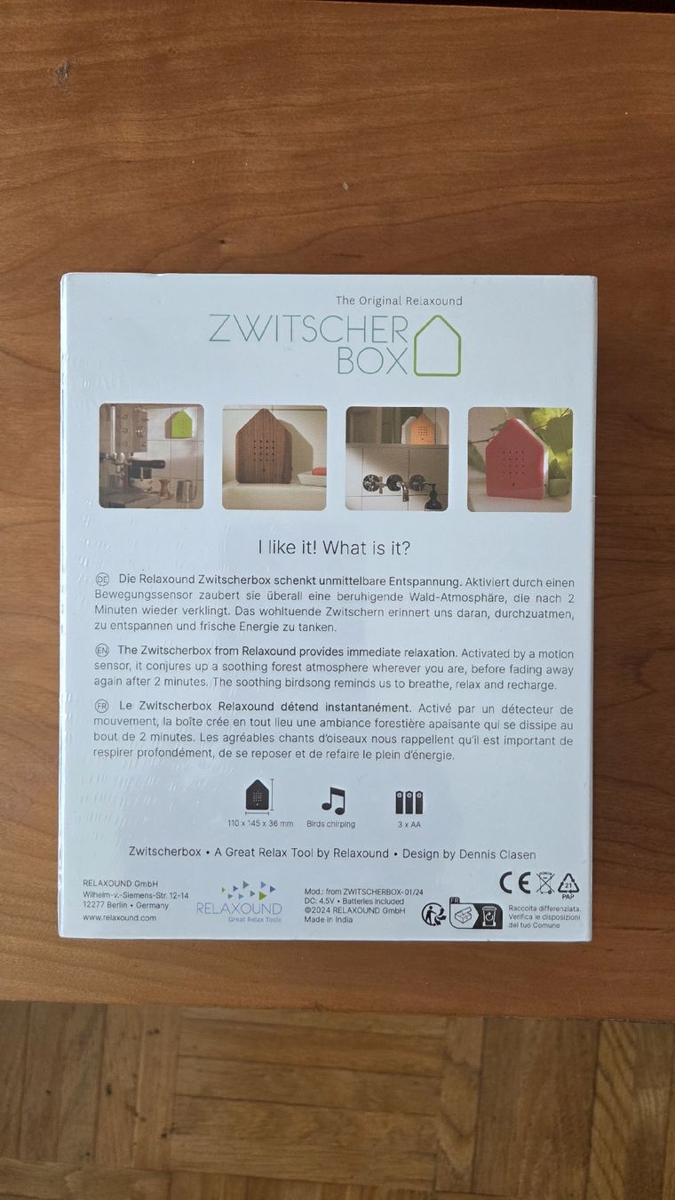 Tutte le decorazioni: Zwitscherbox  Original  Relaxound – Nuovo e nell'imballaggio originale da Berikon venduto da jokerin75 1