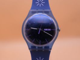 Swatch New Gent "Cobalt Rebel" SUON701, neue Batterie