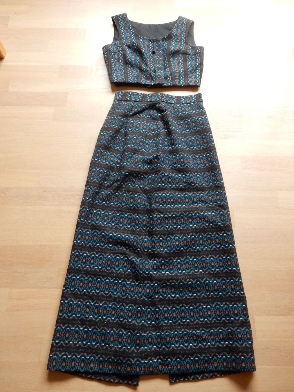 Vestiti: langes Kleid Zweiteiler Boho Deux-Pieces - S - Unikat – Usato da Jona venduto da simongarden 8