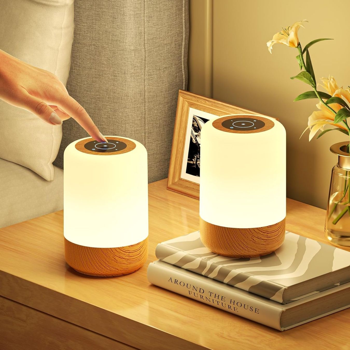 Lampade: 2x LED Nachtischlampe Touch – Nuovo e nell'imballaggio originale da Nuglar venduto da SaleRitter