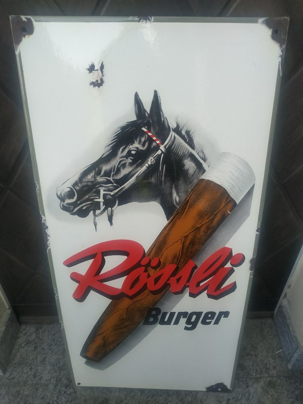 Insegne: Email Schild Rössli Burger Original Gross – Usato da Weggis venduto da cherry2000 6