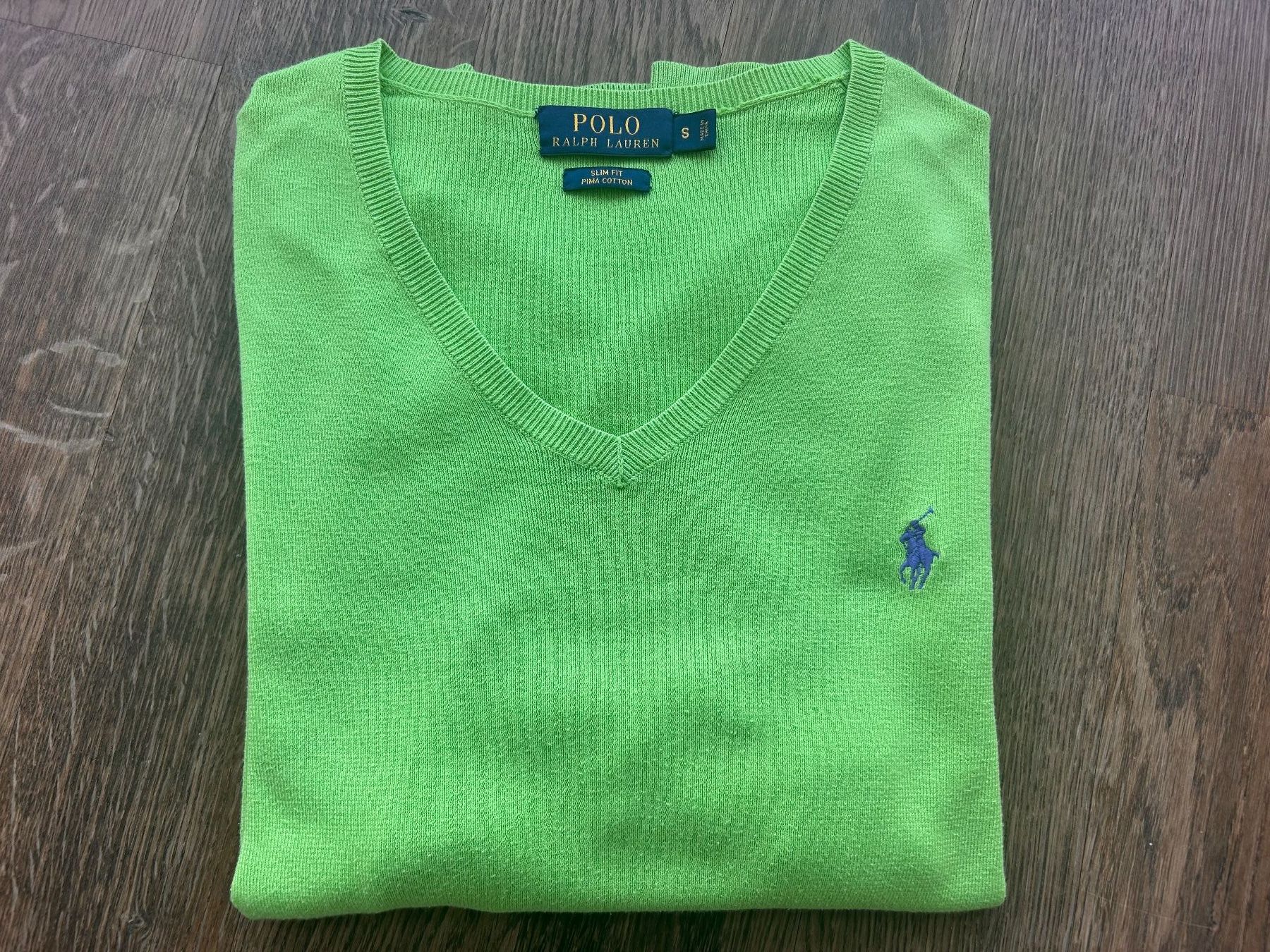 Ralph Lauren Maglioni & Felpe: Ralph Lauren Pullover, hellgrün, Gr. S slim fit, Top Zustand – Usato da Wädenswil venduto da IH2_000
