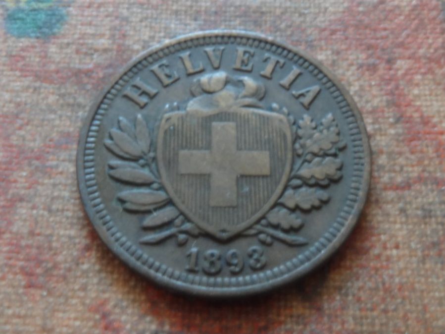 Tutti le monete: 2 Rp. 1893  (B) – Usato da Romanel-sur-Lausanne venduto da Swift13