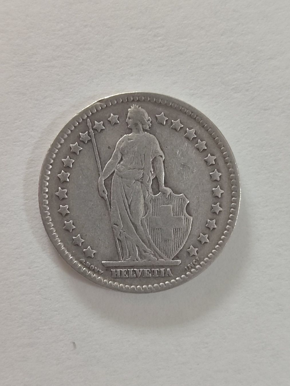 Tutti le monete: Schweizer 1 Fränkler silber 1914 – Usato da Strengelbach venduto da Phorensic_30 1