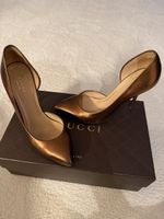 Scarpe donna Gucci tacco bronzo misura 36 made in Italy