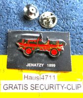 JENATZY 1899 AUTO OLDTIMER PIN GLASIERT mit SECURITY-CLIP