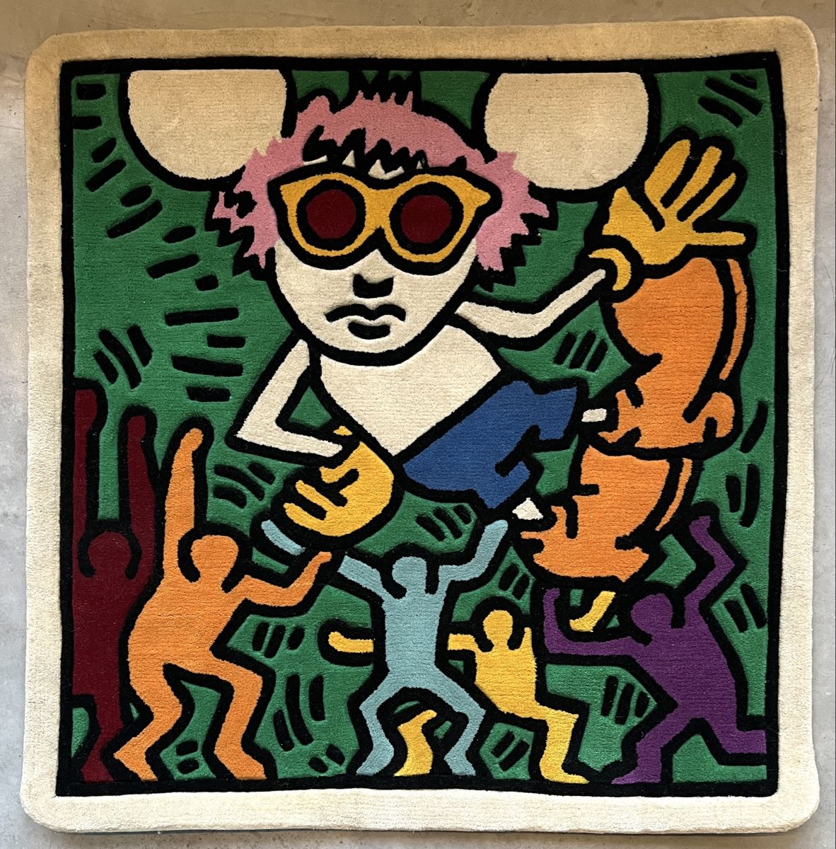 Tappeti: Keith Haring tapis rare – Usato da Vétroz venduto da Chrisbad60
