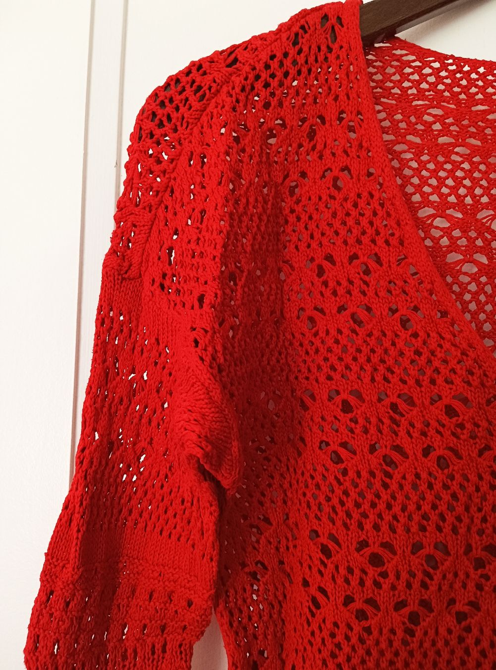 Maglioni & Felpe: Sommerlicher, roter Strickpullover von Yessica, Gr. S – Usato da Zürich venduto da Asteraki 2