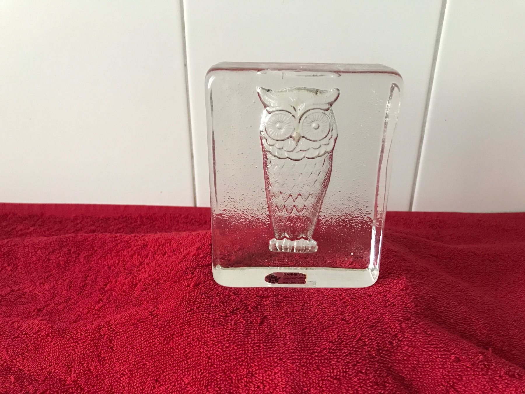 Glasi Hergiswil Statuette: Glasi Hergiswil    Eule – Usato da Birmensdorf ZH venduto da Hilhan 1