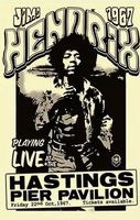 Jimi Hendrix  Blechschild Metal Rock Band