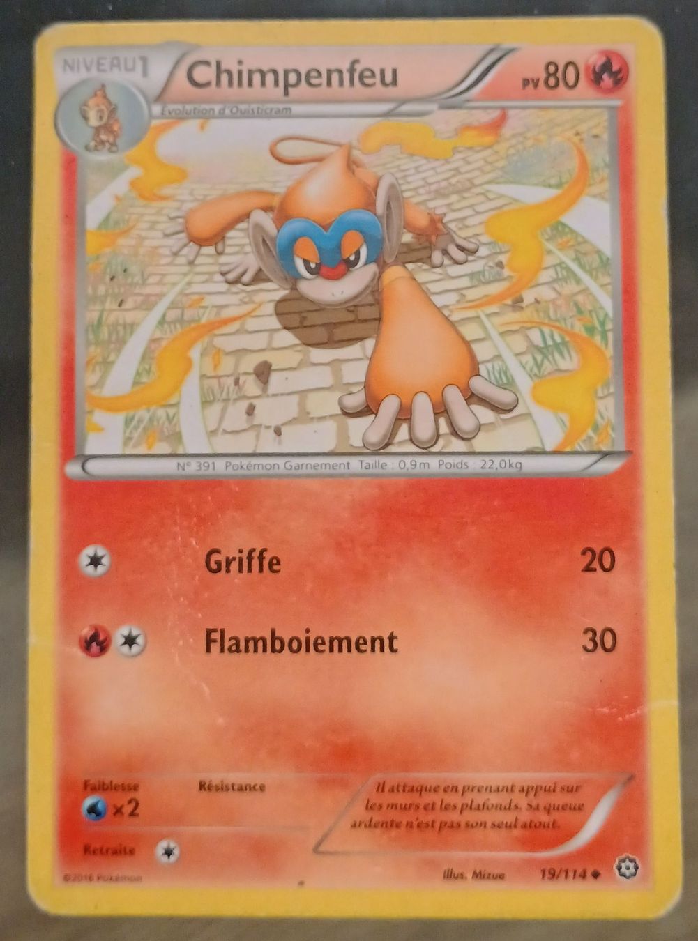 Pokémon Sammelbilder & Trading cards: Carte Pokémon Chimpenfeu 🔥 – Gebraucht aus Murten von Palli23