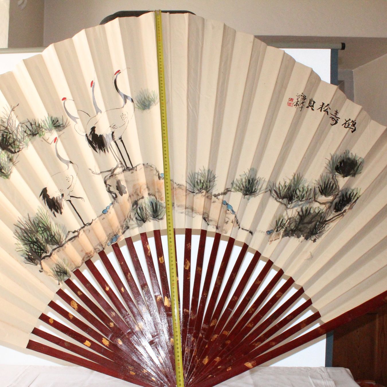 Pfister Alle Dekorationen: WUNDER SCHÖNER CHINA FÄCHER GROSSE 120CM. – Gebraucht aus Ipsach von Merlux 1