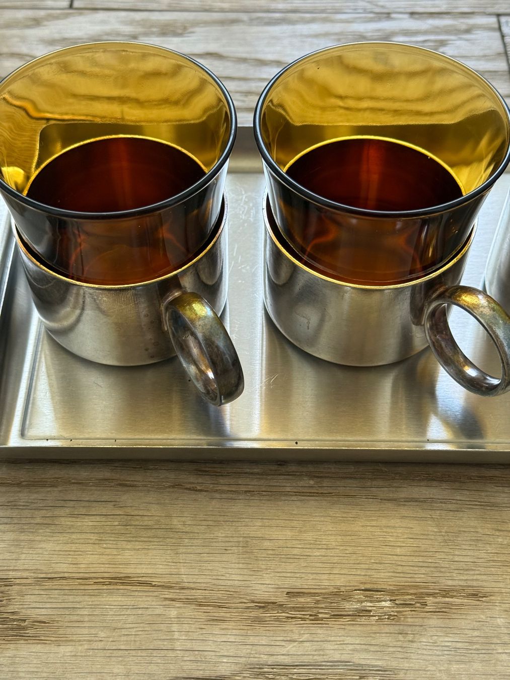 Bicchieri: Teegläserset mit versilberten Haltern – Usato da Luzern venduto da Mamutpe 2