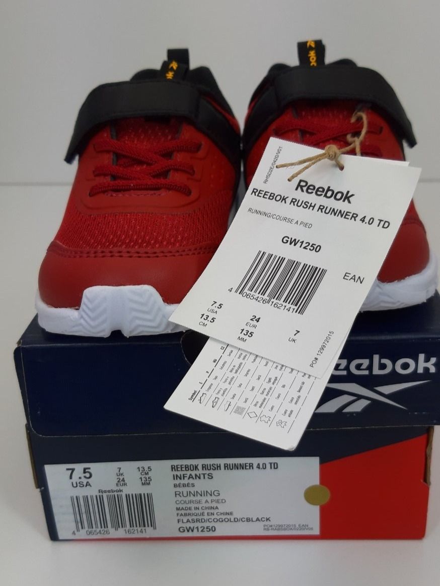 Reebok Scarpe per ragazzi: REEBOK Rush Runner 4.0 TD Sneaker Klettverschluss Gr. 24 – Nuovo e nell'imballaggio originale da Seuzach venduto da VT-Collections1 8