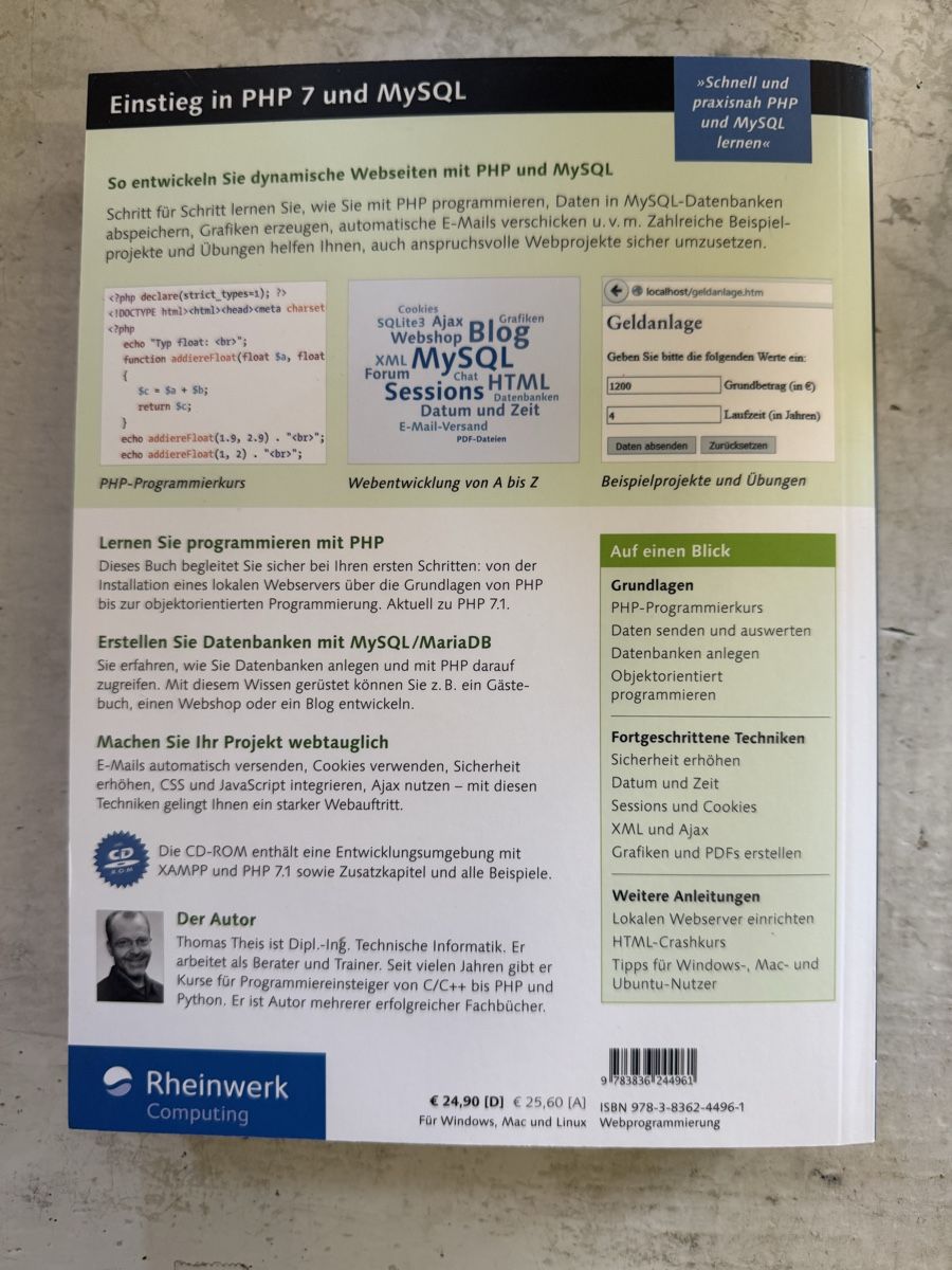 Libri: Einstieg in PHP 7 und MySQL – Usato da Dietikon venduto da Buchantiqdietikon 4