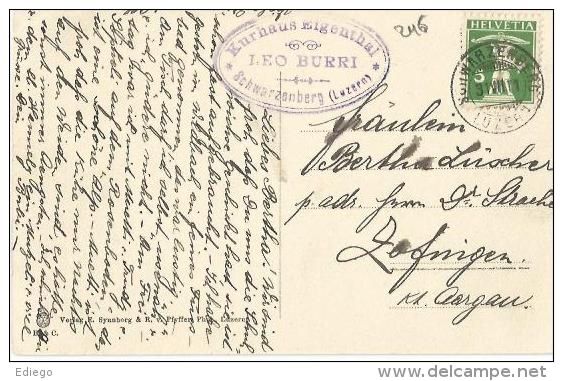 Cartoline postali: KAPELLE IM EIGENTHAL - SCHWARZENBERG 1911 – Usato da Lutry venduto da Ediego 1