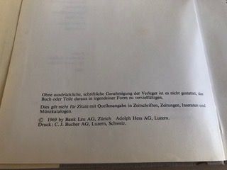 Bücher: Die Münzen der Schweiz- Buch- Jg. 1969 – Gebraucht aus Brügg BE von better14 1