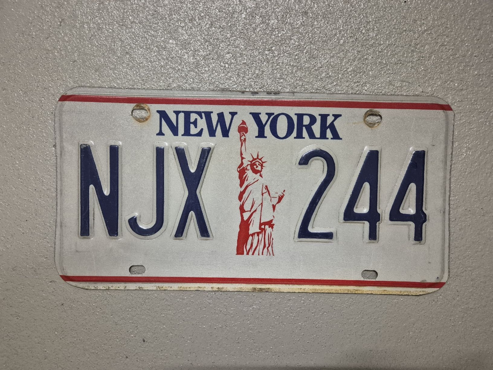 Insegne: US-Kontrollschild New York – Usato da Lachen SZ venduto da bow_wdl9
