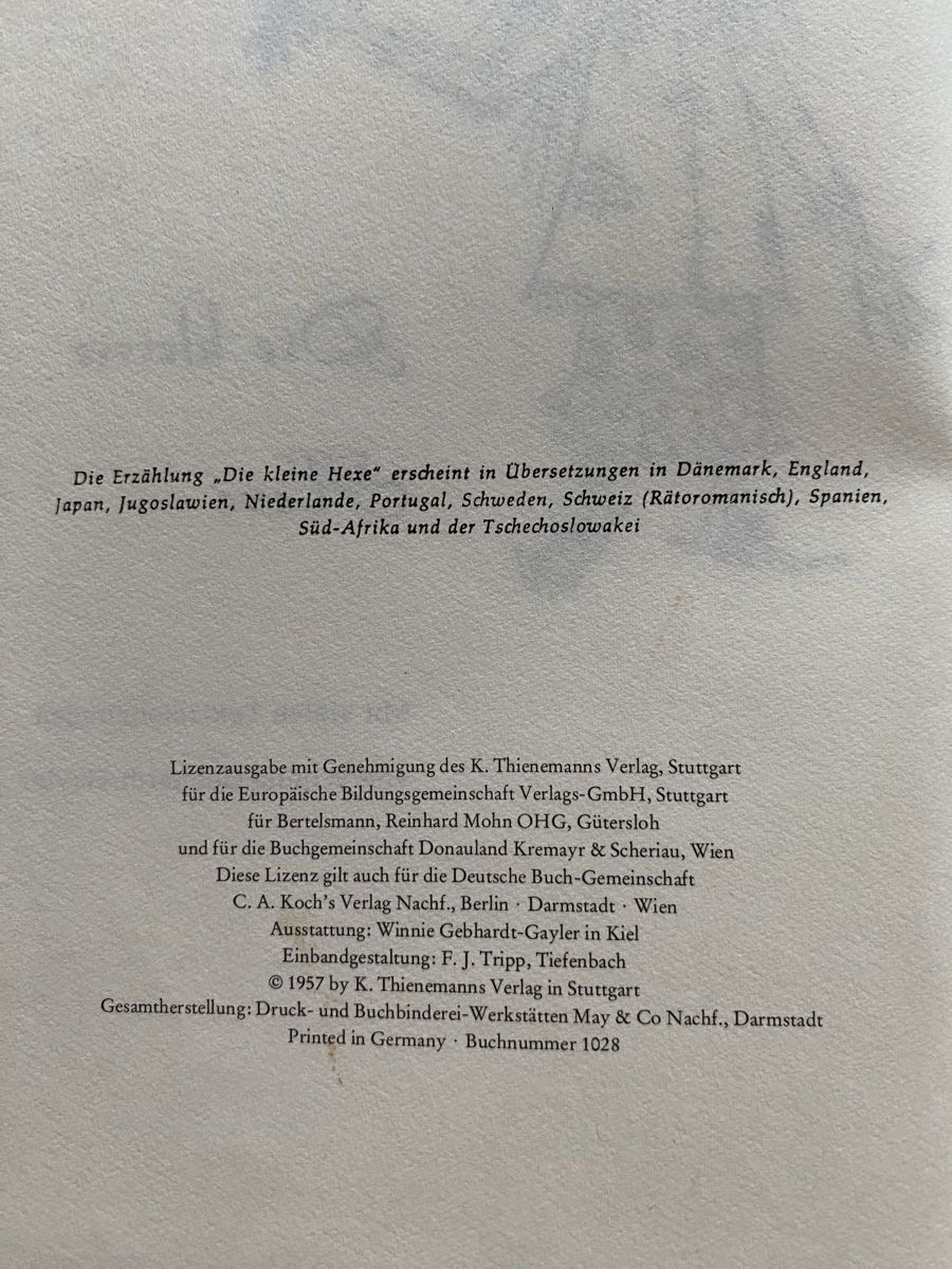 Bücher: Die kleine Hexe - Otfried Preussler – Gebraucht aus Schwarzenburg von Michellu 4