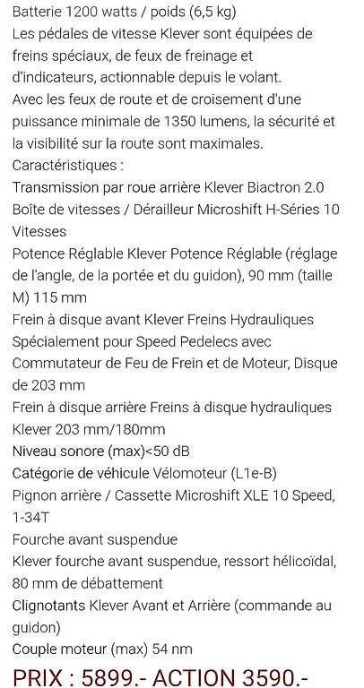 Biciclette: Vélos électriques neuf 45 kmh 3590.-  – Usato da meyrin venduto da ebehar 1