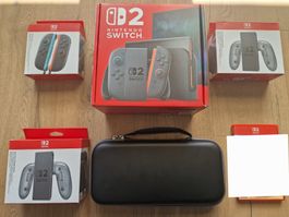 Nintendo Switch 2 Garantie + Extra Joy-Con 2x Grip Multiplay
