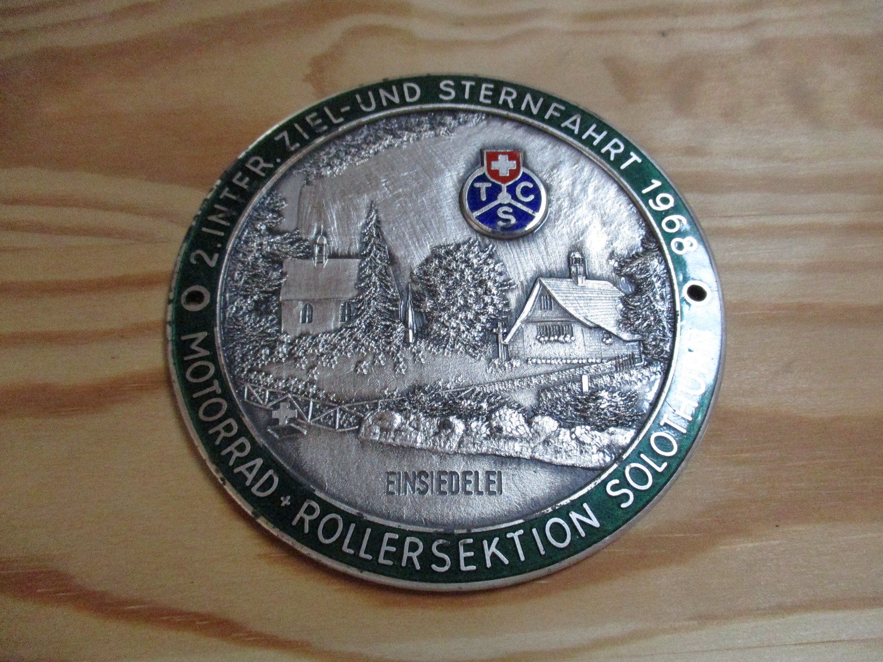 Medaillen: TCS Sternfahrt Solothurn Einsiedelei 1968 Mottorrad Roller – Gebraucht aus Felsberg von sanwill