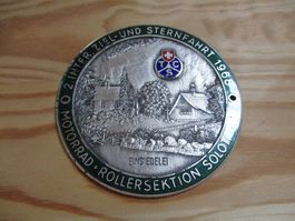 TCS Sternfahrt Solothurn Einsiedelei 1968 Mottorrad Roller