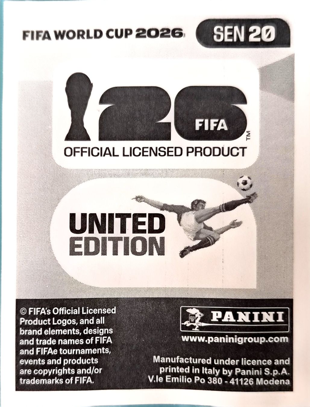 Panini Sammelbilder & Trading cards: Carte FIFA World Cup 2026 SEN 20 – Gebraucht aus Clarens von rim_g98y 1