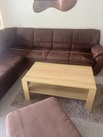 Ecksofa, Polstergruppe mit Hocker neuwertig 240cm