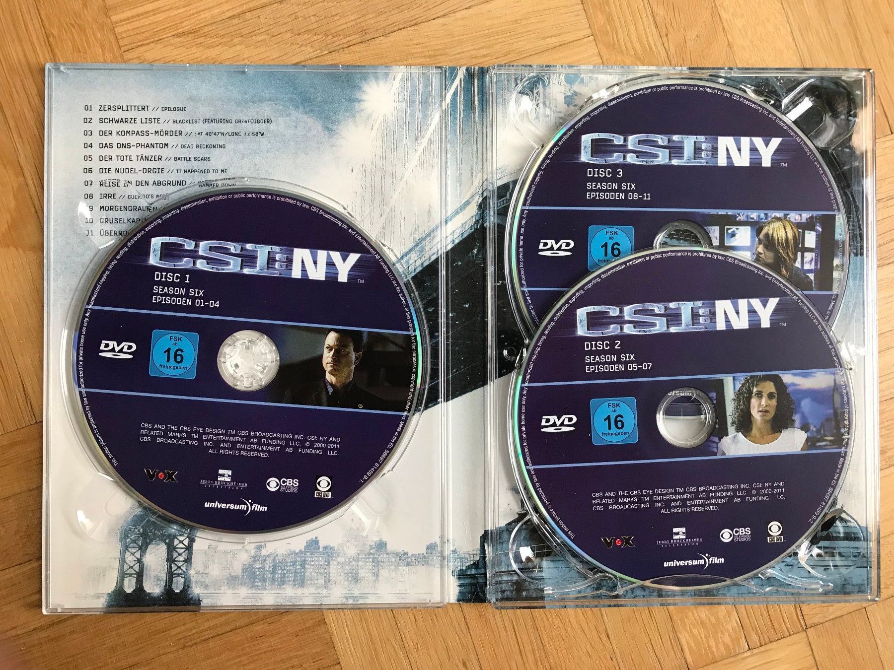 Alle DVDs: CSI: NY - Season 6.1 - DVD – Gebraucht aus Zürich von Malcom 2