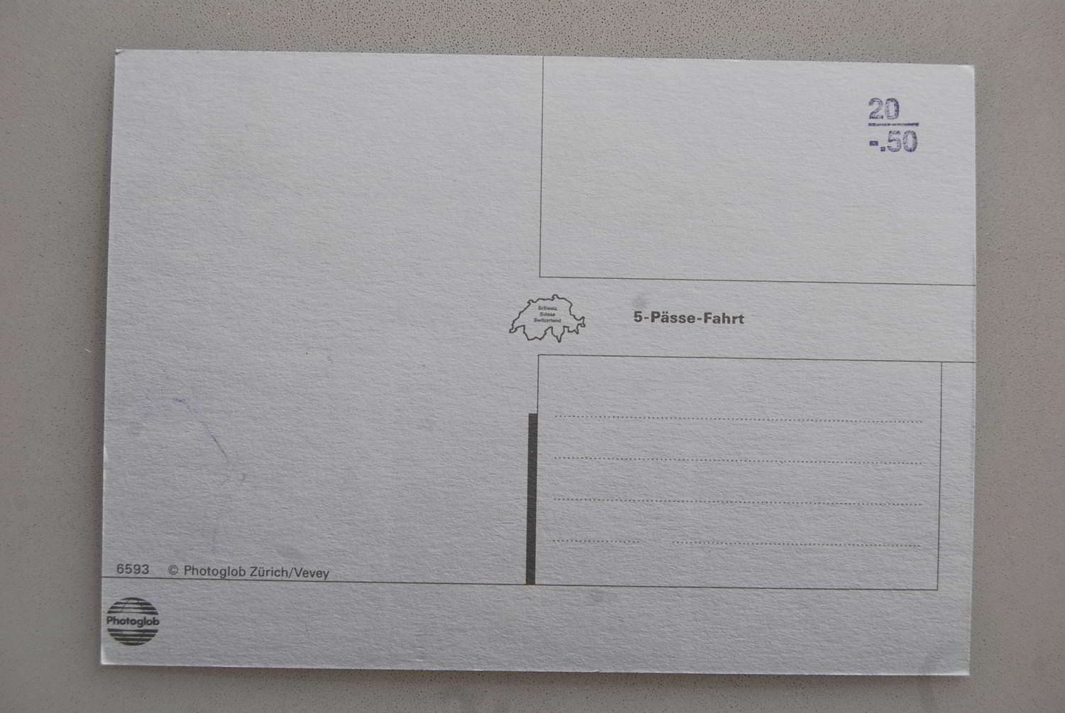Cartoline postali: AK 5-Pässe-Fahrt – Usato da Rüfenacht BE venduto da Toro06 1