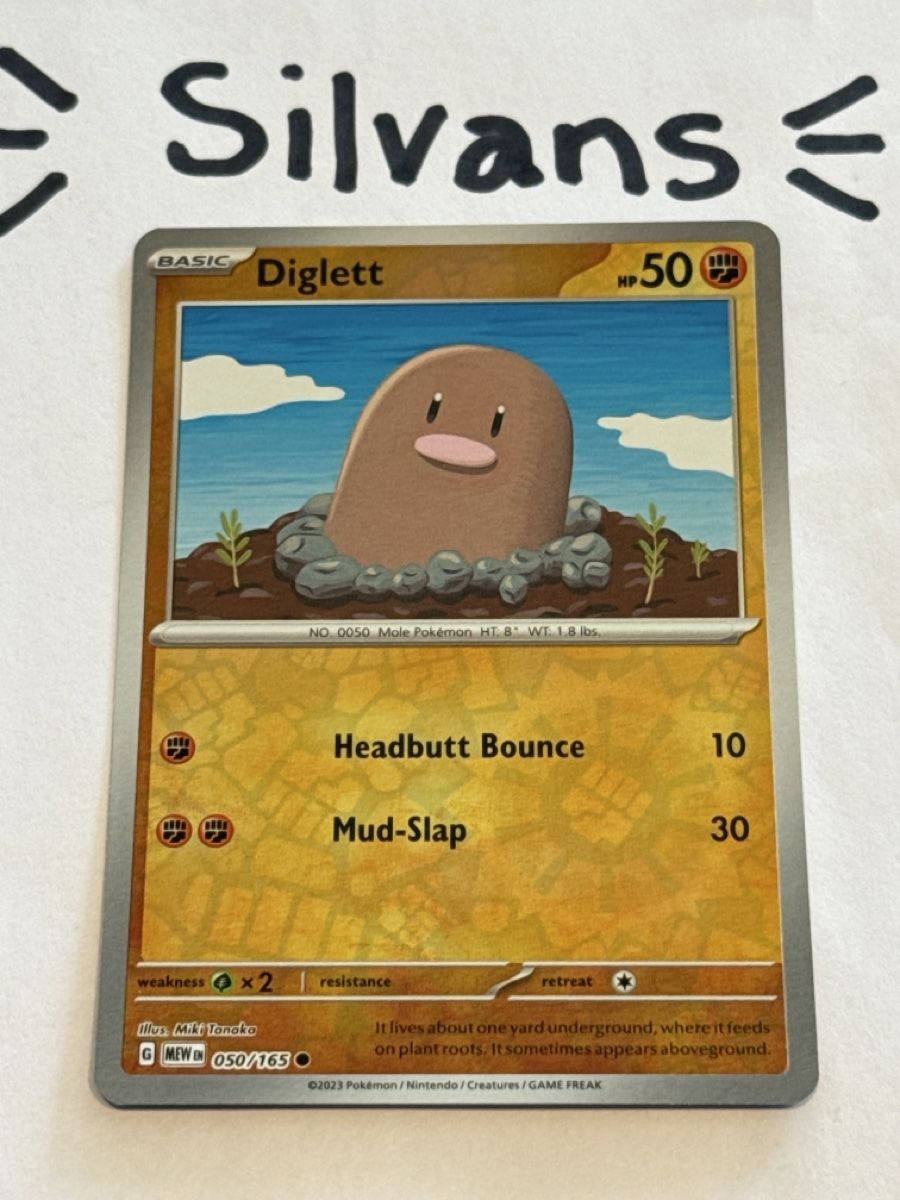 Pokémon Cartes à collectionner: Diglette Reverse Holo MEW 050 Englisch – Neuf (Voir description) à Wil SG par Silvans