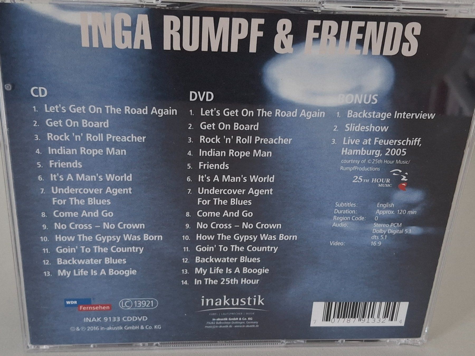 CD: CD+DVD  Inga Rumpf & Friends -  At Rockpalast ✨ – Usato da Aarberg venduto da Jackup1 1