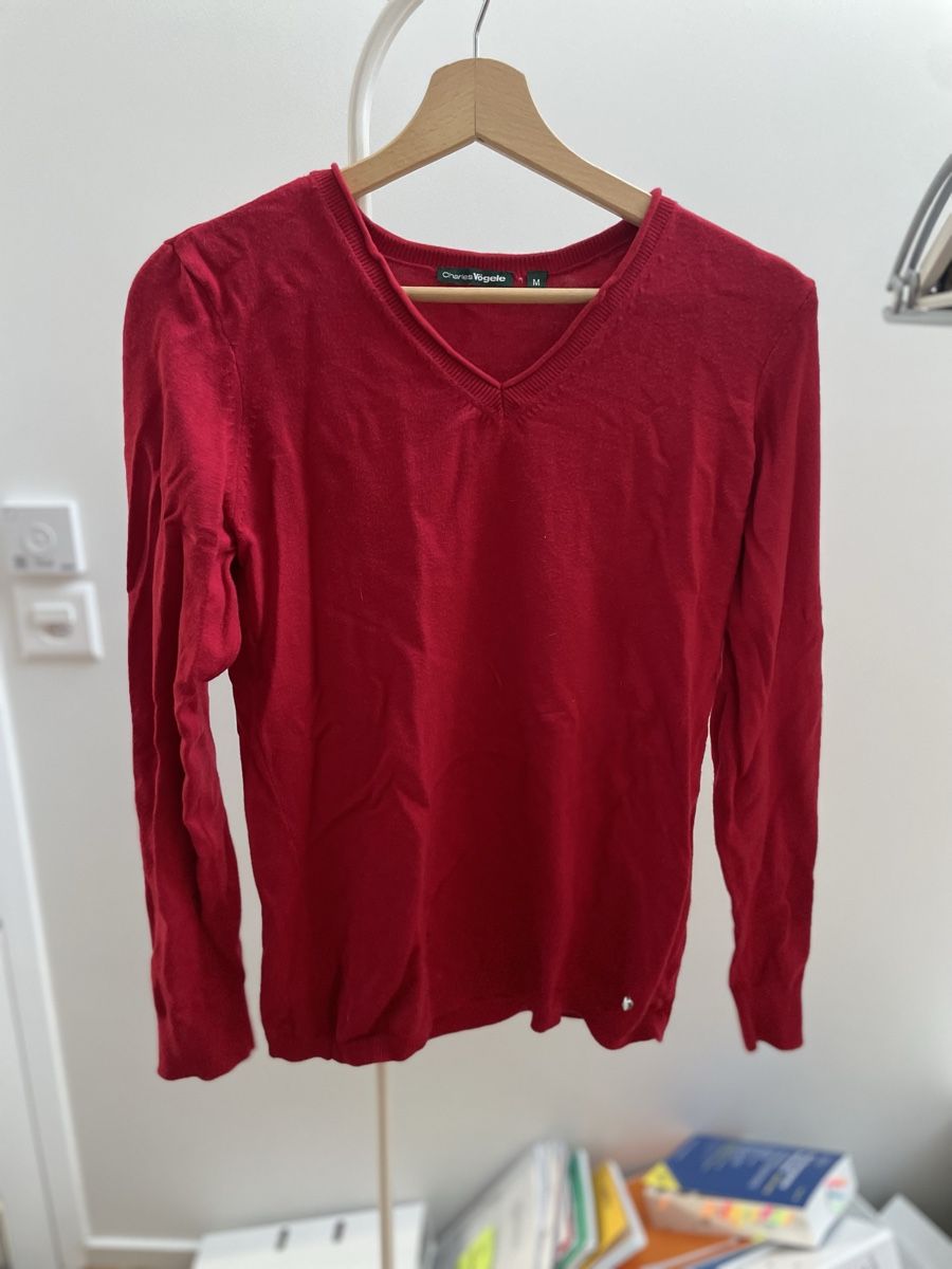 Maglioni & Felpe: Roter Charles Vögele Pullover, Grösse M – Usato da Aristau venduto da cherry-berry