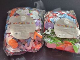 2 Pack 300Stk Moosgummi Zahlen Sticker neu