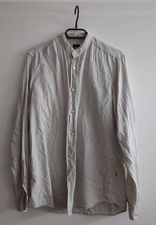Boss Leinen Hemd beige natur Grösse S