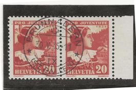 BRUNNADERN 15.01.33 auf Zu#62 Mi#263 (Paar) Vollst. [12A4]