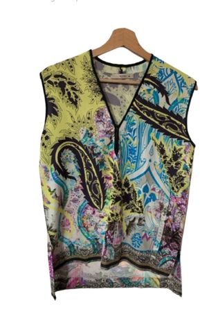 Etro Silk Top, Size 40, Sleeveless, Made in Italy