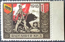 Radfahrer Kp 3, weiss, 1.WK, Wi 3.Div 125